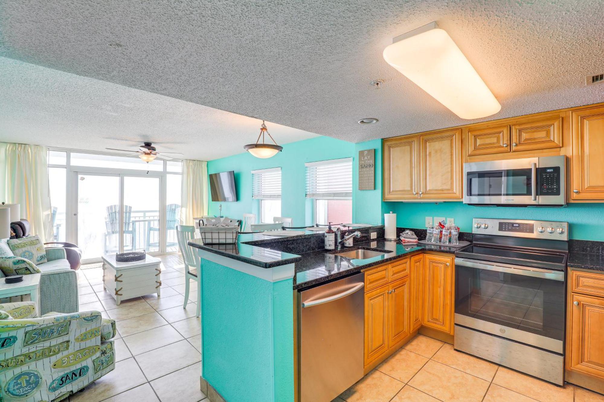 Oceanfront Condo With Huge Balcony Walk To Skywheel Myrtle Beach Extérieur photo